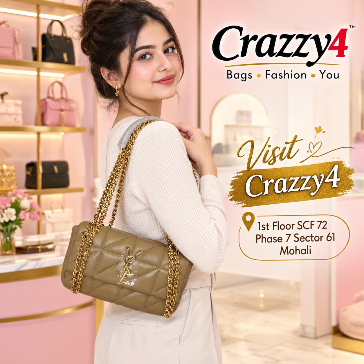 Imported High Quality PU Sling Bag for Party & Daily Use