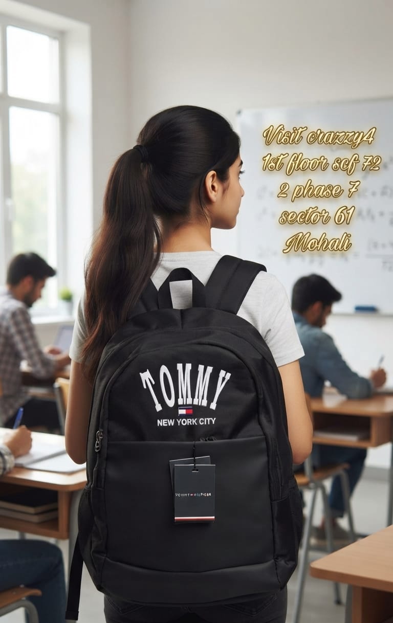 Premium Imported PU Leather School & College Backpack