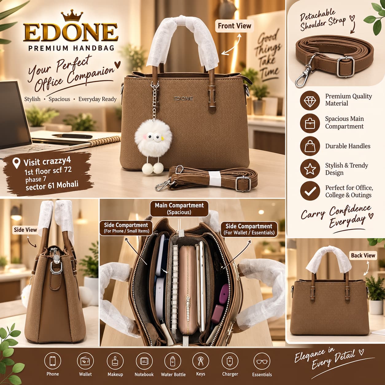 Exone High Quality PU Mini Bag for Parties & Kitty Parties